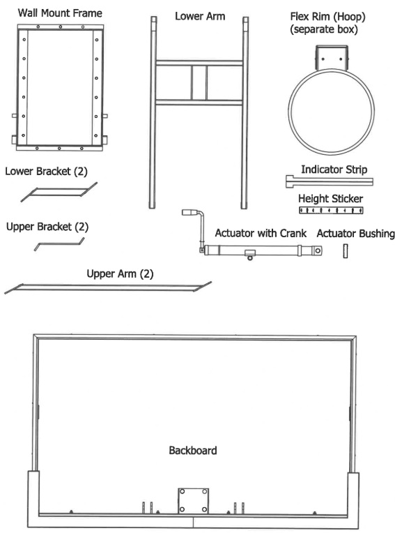 wall mount parts